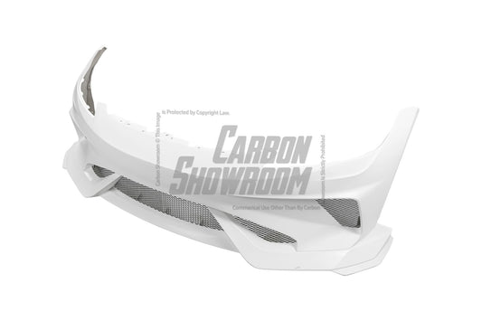 Tesla Model 3 Highland / Performance 2024-ON with Aftermarket Parts - Hacker Widebody Front Bumper & Lip Carbon Fiber / FRP from Robot Craftsman