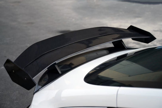 Tesla Model 3 Highland / Performance 2024 with Aftermarket Parts - V3 Rear Spoiler Carbon Fiber / FRP from Robot Craftsman