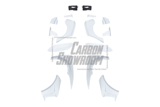 Tesla Model 3 Highland / Performance 2024-ON with Aftermarket Parts - "HACKER" Wheel Arches & Side Skirts Carbon Fiber/FRP from Robot Craftsman
