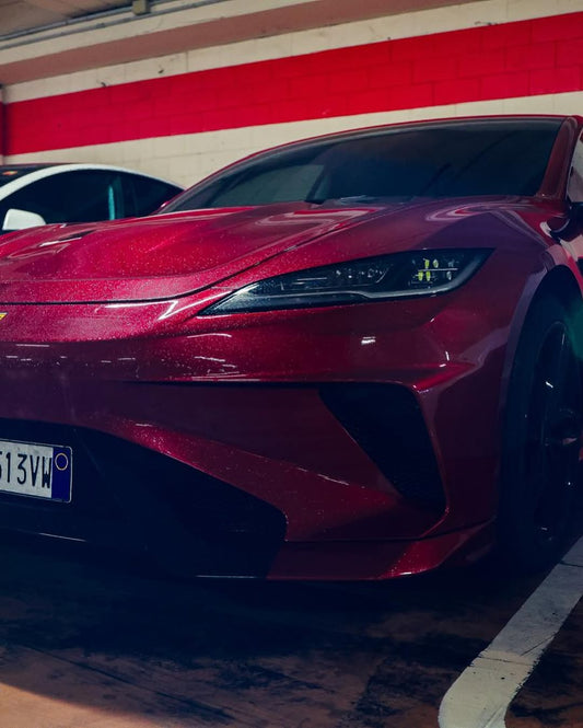 Tesla Model 3 Highland / Performance 2024-ON with Aftermarket Parts - Hacker Narrow Body Front Bumper & Lip Carbon Fiber / FRP from Robot Craftsman
