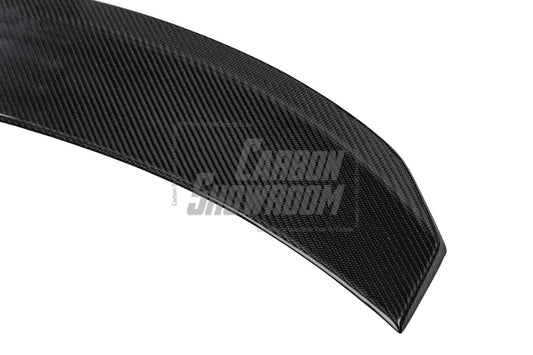 Tesla Model 3 Performance Long Range Standard Base 2017 2018 2019 2020 2021 2022 2023 with Aftermarket Parts - Crypton Rear Spoiler Wing Carbon Fiber / FRP from Robot Craftsman