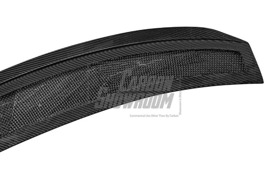 Tesla Model 3 Performance Long Range Standard Base 2017 2018 2019 2020 2021 2022 2023 with Aftermarket Parts - Crypton Rear Spoiler Wing Carbon Fiber / FRP from Robot Craftsman