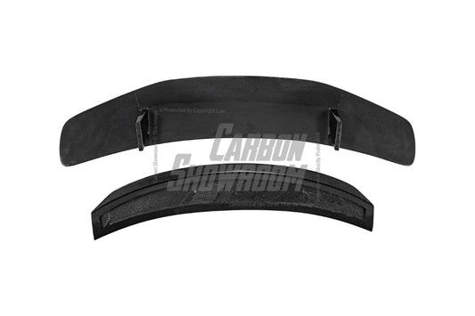 Tesla Model 3 Performance Long Range Standard Base 2017 2018 2019 2020 2021 2022 2023 with Aftermarket Parts - Crypton Rear Spoiler Wing Carbon Fiber / FRP from Robot Craftsman