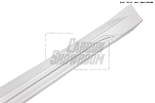 Tesla Model 3 Performance Long Range Standard Base 2017 2018 2019 2020 2021 2022 2023 with Aftermarket Parts - "Hacker" Widebody Wheel Arches & Side Skirts Carbon Fiber / FRP from Robot Craftsman