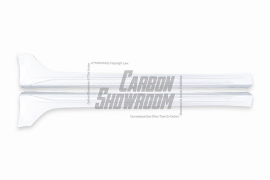 Tesla Model 3 Performance Long Range Standard Base 2017 2018 2019 2020 2021 2022 2023 with Aftermarket Parts - "Hacker" Narrow Body Side Skirts Carbon Fiber / FRP from Robot Craftsman