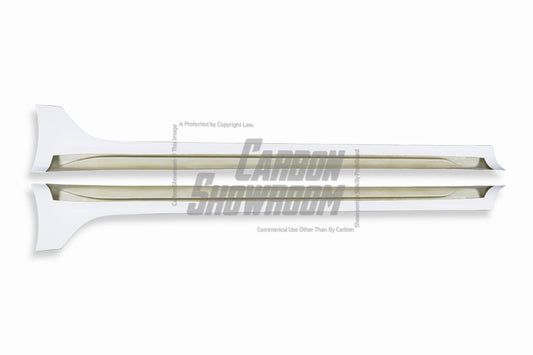 Tesla Model 3 Performance Long Range Standard Base 2017 2018 2019 2020 2021 2022 2023 with Aftermarket Parts - "Hacker" Narrow Body Side Skirts Carbon Fiber / FRP from Robot Craftsman