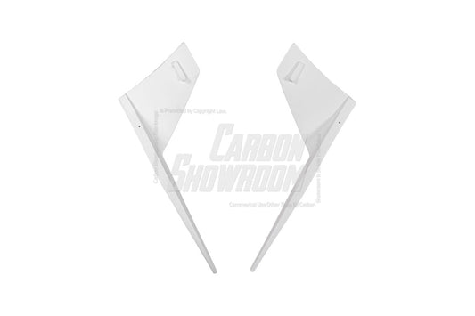 Tesla Model 3 Highland / Performance 2024-ON with Aftermarket Parts - "HACKER" Rear Quarter Side Canards Carbon Fiber / FRP from Robot Craftsman