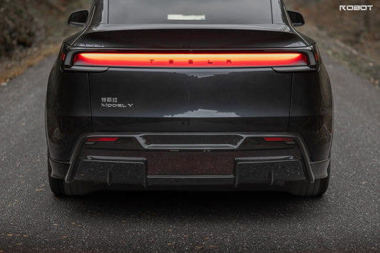 Tesla Model Y Juniper 2026-ON with Aftermarket Parts - HIDROGAI Rear Diffuser Carbon Fiber / FRP
