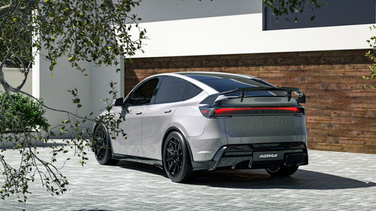 Tesla Model Y Juniper 2026-ON with Aftermarket Parts - HIDROGAI Rear Diffuser Carbon Fiber / FRP