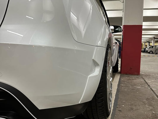 Tesla Model Y Performance AWD Long Range RWD Standard 2020 2021 2022 2023 2024 with Aftermarket Parts - "STARSHIP" Rear Bumper & Diffuser (Third Brake Light Included) PP from Robot Craftsman