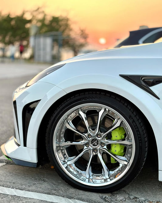 Tesla Model Y Performance AWD Long Range RWD Standard 2020 2021 2022 2023 2024 with Aftermarket Parts - "STARSHIP" Wheel Arches PP from Robot Craftsman