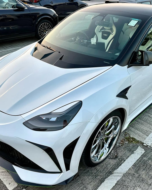Tesla Model Y Performance AWD Long Range RWD Standard 2020 2021 2022 2023 2024 with Aftermarket Parts - "STARSHIP" Wheel Arches PP from Robot Craftsman