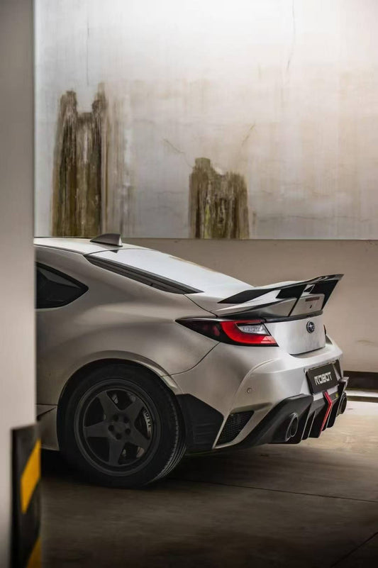 Subaru BRZ ZD8 2022 2023 2024 & Toyota GR86 ZN8 2022 2023 2024 with Aftermarket Parts - "SHINING" Rear GT Wing Carbon Fiber / FRP from Robot Craftsman