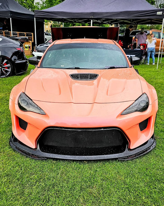 Toyota GT86 86 TRD GT SE Base ZN6 2017 2018 2019 2020 & Scion FR-S FRS ZN6 2013 2014 2015 2016 & BRZ TS Limited Premium ZN6 2013 2014 2015 2016 2017 2018 2019 2020 (compatible with ROBOT widebody kit) with Aftermarket Parts - Replacement Front Lip Only & Front Bumper & Lip Carbon Fiber / FRP from Robot Craftsman