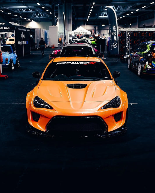Toyota GT86 86 TRD GT SE Base ZN6 2017 2018 2019 2020 & Scion FR-S FRS ZN6 2013 2014 2015 2016 & BRZ TS Limited Premium ZN6 2013 2014 2015 2016 2017 2018 2019 2020 (compatible with ROBOT widebody kit) with Aftermarket Parts - Replacement Front Lip Only & Front Bumper & Lip Carbon Fiber / FRP from Robot Craftsman