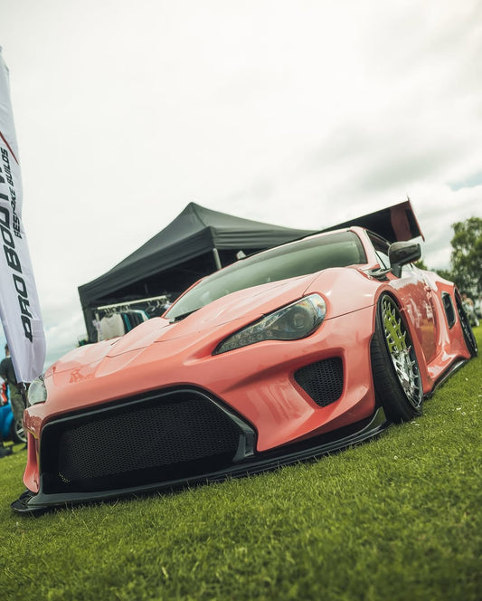 Toyota GT86 86 TRD GT SE Base ZN6 2017 2018 2019 2020 & Scion FR-S FRS ZN6 2013 2014 2015 2016 & BRZ TS Limited Premium ZN6 2013 2014 2015 2016 2017 2018 2019 2020 (compatible with ROBOT widebody kit) with Aftermarket Parts - Replacement Front Lip Only & Front Bumper & Lip Carbon Fiber / FRP from Robot Craftsman
