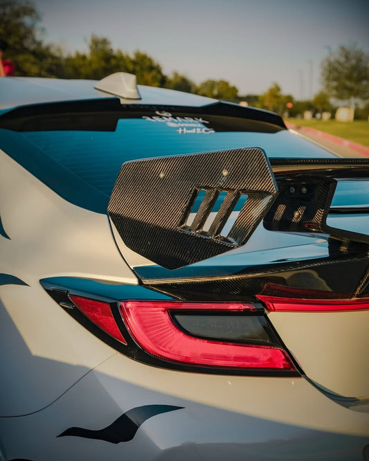 Subaru BRZ ZD8 2022-ON & Toyota GR86 ZN8 2022-ON with Aftermarket Parts - "SHINING" Extreme Rear GT Wing Carbon Fiber / FRP from Robot Craftsman