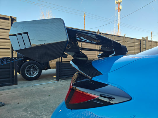 Subaru BRZ ZD8 2022-ON & Toyota GR86 ZN8 2022-ON with Aftermarket Parts - "SHINING" Extreme Rear GT Wing Carbon Fiber / FRP from Robot Craftsman
