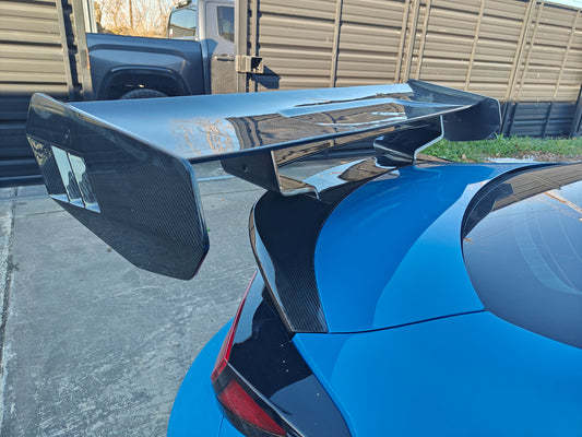Subaru BRZ ZD8 2022-ON & Toyota GR86 ZN8 2022-ON with Aftermarket Parts - "SHINING" Extreme Rear GT Wing Carbon Fiber / FRP from Robot Craftsman