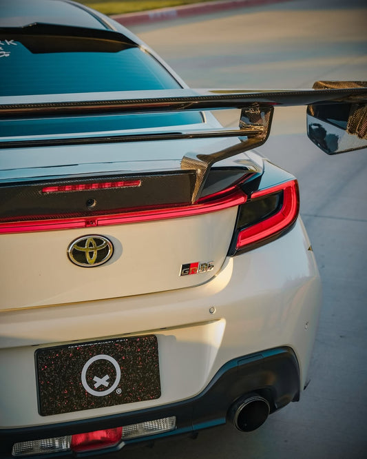 Subaru BRZ ZD8 2022-ON & Toyota GR86 ZN8 2022-ON with Aftermarket Parts - "SHINING" Extreme Rear GT Wing Carbon Fiber / FRP from Robot Craftsman