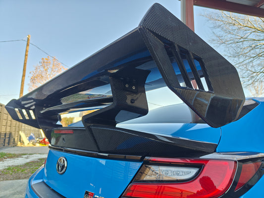 Subaru BRZ ZD8 2022-ON & Toyota GR86 ZN8 2022-ON with Aftermarket Parts - "SHINING" Extreme Rear GT Wing Carbon Fiber / FRP from Robot Craftsman