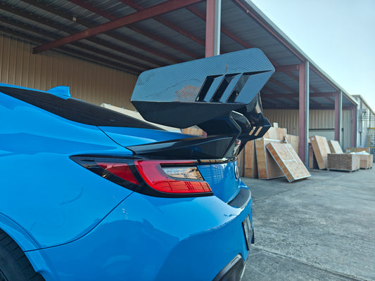 Subaru BRZ ZD8 2022-ON & Toyota GR86 ZN8 2022-ON with Aftermarket Parts - "SHINING" Extreme Rear GT Wing Carbon Fiber / FRP from Robot Craftsman