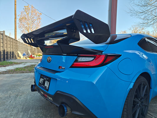 Subaru BRZ ZD8 2022-ON & Toyota GR86 ZN8 2022-ON with Aftermarket Parts - "SHINING" Extreme Rear GT Wing Carbon Fiber / FRP from Robot Craftsman