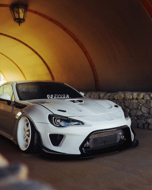 Toyota GT86 86 TRD GT SE Base ZN6 2017 2018 2019 2020 & Scion FR-S FRS ZN6 2013 2014 2015 2016 & BRZ TS Limited Premium ZN6 2013 2014 2015 2016 2017 2018 2019 2020 (compatible with ROBOT widebody kit) with Aftermarket Parts - Front Bumper & Lip Carbon Fiber / FRP from Robot Craftsman