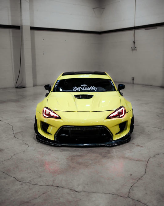 Toyota GT86 86 TRD GT SE Base ZN6 2017 2018 2019 2020 & Scion FR-S FRS ZN6 2013 2014 2015 2016 & BRZ TS Limited Premium ZN6 2013 2014 2015 2016 2017 2018 2019 2020 (compatible with ROBOT widebody kit) with Aftermarket Parts - Front Bumper & Lip Carbon Fiber / FRP from Robot Craftsman
