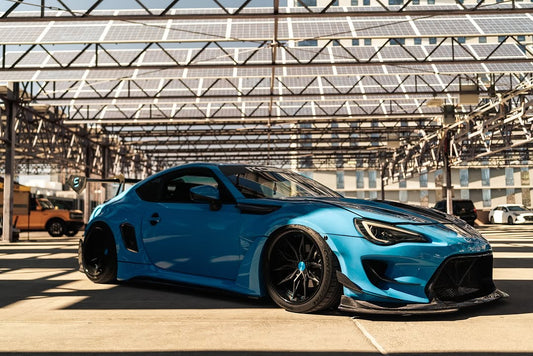 Toyota GT86 86 TRD GT SE Base ZN6 2017 2018 2019 2020 & Scion FR-S FRS ZN6 2013 2014 2015 2016 & BRZ TS Limited Premium ZN6 2013 2014 2015 2016 2017 2018 2019 2020 (compatible with ROBOT widebody kit) with Aftermarket Parts - Front Corner Canards (Pair) & Front Inner Vents Canards (Pair) Carbon Fiber / FRP from Robot Craftsman