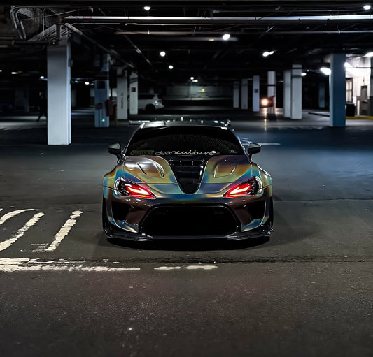 Toyota GT86 86 TRD GT SE Base ZN6 2017 2018 2019 2020 & Scion FR-S FRS ZN6 2013 2014 2015 2016 & BRZ TS Limited Premium ZN6 2013 2014 2015 2016 2017 2018 2019 2020 (compatible with ROBOT widebody kit) with Aftermarket Parts - Replacement Front Lip Only & Front Bumper & Lip Carbon Fiber / FRP from Robot Craftsman