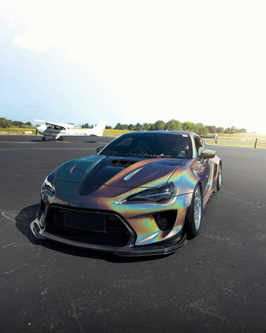 Toyota GT86 86 TRD GT SE Base ZN6 2017 2018 2019 2020 & Scion FR-S FRS ZN6 2013 2014 2015 2016 & BRZ TS Limited Premium ZN6 2013 2014 2015 2016 2017 2018 2019 2020 (compatible with ROBOT widebody kit) with Aftermarket Parts - Replacement Front Lip Only & Front Bumper & Lip Carbon Fiber / FRP from Robot Craftsman