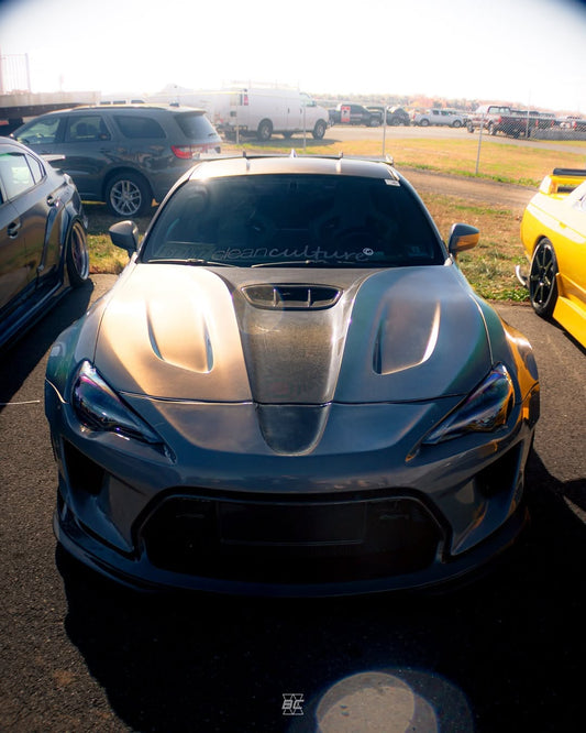 Toyota GT86 86 TRD GT SE Base ZN6 2017 2018 2019 2020 & Scion FR-S FRS ZN6 2013 2014 2015 2016 & BRZ TS Limited Premium ZN6 2013 2014 2015 2016 2017 2018 2019 2020 (compatible with ROBOT widebody kit) with Aftermarket Parts - Replacement Front Lip Only & Front Bumper & Lip Carbon Fiber / FRP from Robot Craftsman