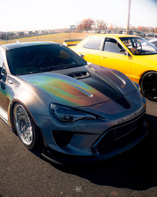 Toyota GT86 86 TRD GT SE Base ZN6 2017 2018 2019 2020 & Scion FR-S FRS ZN6 2013 2014 2015 2016 & BRZ TS Limited Premium ZN6 2013 2014 2015 2016 2017 2018 2019 2020 (compatible with ROBOT widebody kit) with Aftermarket Parts - Front Corner Canards (Pair) & Front Inner Vents Canards (Pair) Carbon Fiber / FRP from Robot Craftsman