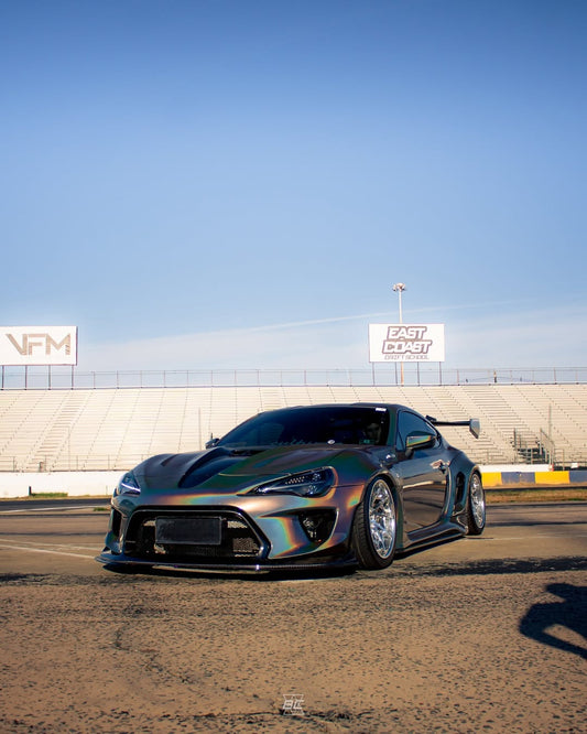 Toyota GT86 86 TRD GT SE Base ZN6 2017 2018 2019 2020 & Scion FR-S FRS ZN6 2013 2014 2015 2016 & BRZ TS Limited Premium ZN6 2013 2014 2015 2016 2017 2018 2019 2020 (compatible with ROBOT widebody kit) with Aftermarket Parts - Replacement Front Lip Only & Front Bumper & Lip Carbon Fiber / FRP from Robot Craftsman