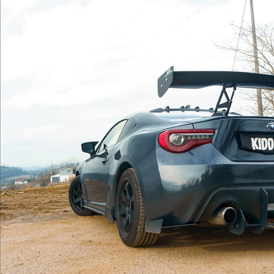 Toyota GT86 86 TRD GT SE Base ZN6 2017 2018 2019 2020 & Scion FR-S FRS ZN6 2013 2014 2015 2016 & BRZ TS Limited Premium ZN6 2013 2014 2015 2016 2017 2018 2019 2020 with Aftermarket Parts - Swan Neck Hammer GT Wing Carbon Fiber / FRP from Robot Craftsman