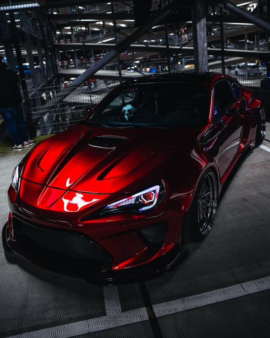Toyota GT86 86 TRD GT SE Base ZN6 2017 2018 2019 2020 & Scion FR-S FRS ZN6 2013 2014 2015 2016 & BRZ TS Limited Premium ZN6 2013 2014 2015 2016 2017 2018 2019 2020 (compatible with ROBOT widebody kit) with Aftermarket Parts - Replacement Front Lip Only & Front Bumper & Lip Carbon Fiber / FRP from Robot Craftsman