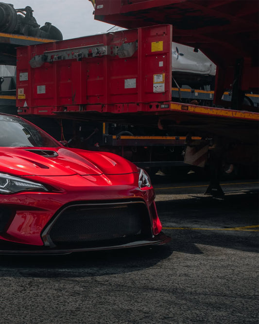 Toyota GT86 86 TRD GT SE Base ZN6 2017 2018 2019 2020 & Scion FR-S FRS ZN6 2013 2014 2015 2016 & BRZ TS Limited Premium ZN6 2013 2014 2015 2016 2017 2018 2019 2020 (compatible with ROBOT widebody kit) with Aftermarket Parts - Replacement Front Lip Only & Front Bumper & Lip Carbon Fiber / FRP from Robot Craftsman