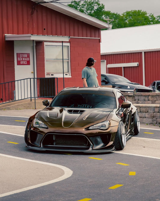 Toyota GT86 86 TRD GT SE Base ZN6 2017 2018 2019 2020 & Scion FR-S FRS ZN6 2013 2014 2015 2016 & BRZ TS Limited Premium ZN6 2013 2014 2015 2016 2017 2018 2019 2020 (compatible with ROBOT widebody kit) with Aftermarket Parts - Front Bumper & Lip Carbon Fiber / FRP from Robot Craftsman