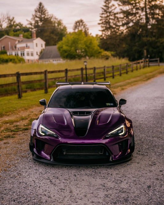 Toyota GT86 86 TRD GT SE Base ZN6 2017 2018 2019 2020 & Scion FR-S FRS ZN6 2013 2014 2015 2016 & BRZ TS Limited Premium ZN6 2013 2014 2015 2016 2017 2018 2019 2020 (compatible with ROBOT widebody kit) with Aftermarket Parts - Front Bumper & Lip Carbon Fiber / FRP from Robot Craftsman