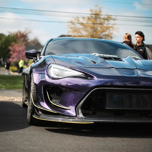 Toyota GT86 86 TRD GT SE Base ZN6 2017 2018 2019 2020 & Scion FR-S FRS ZN6 2013 2014 2015 2016 & BRZ TS Limited Premium ZN6 2013 2014 2015 2016 2017 2018 2019 2020 (compatible with ROBOT widebody kit) with Aftermarket Parts - Front Bumper & Lip Carbon Fiber / FRP from Robot Craftsman