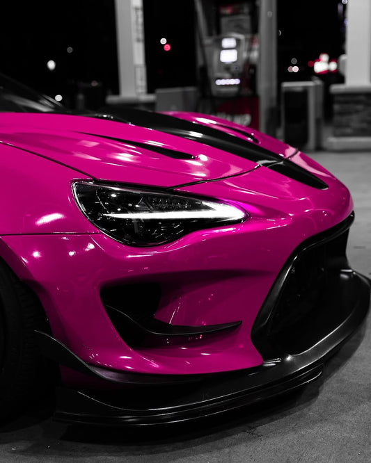 Toyota GT86 86 TRD GT SE Base ZN6 2017 2018 2019 2020 & Scion FR-S FRS ZN6 2013 2014 2015 2016 & BRZ TS Limited Premium ZN6 2013 2014 2015 2016 2017 2018 2019 2020 (compatible with ROBOT widebody kit) with Aftermarket Parts - Front Corner Canards (Pair) & Front Inner Vents Canards (Pair) Carbon Fiber / FRP from Robot Craftsman