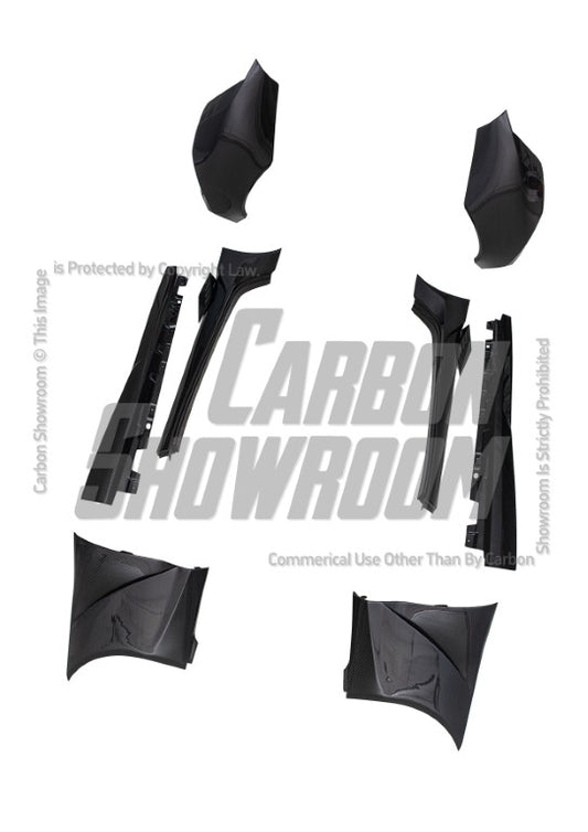 Toyota Supra MK5 A90 A91 3.0 2.0 2020 2021 2022 2023 2024 with Aftermarket Parts - Hyperion Widebody Fender Flares Wheel Arches & Side Skirts Package Carbon Fiber / FRP from Robot Craftsman