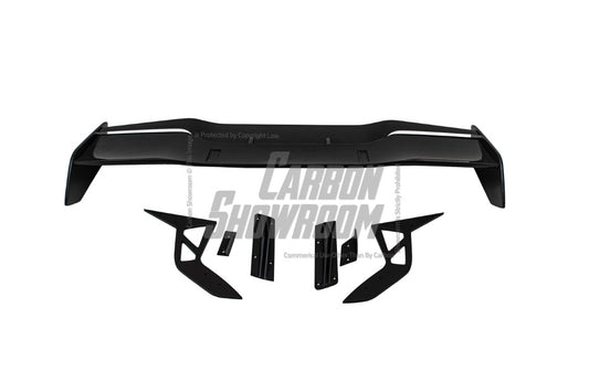 Toyota Supra MK5 A90 A91 3.0 2.0 2020 2021 2022 2023 2024 with Aftermarket Parts - Hyperion Rear Louvers & GT Wing Carbon Fiber / FRP from Robot Craftsman
