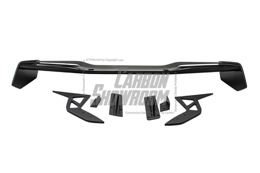 Toyota Supra MK5 A90 A91 3.0 2.0 2020 2021 2022 2023 2024 with Aftermarket Parts - Hyperion Rear Louvers & GT Wing Carbon Fiber / FRP from Robot Craftsman