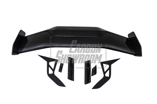 Toyota Supra MK5 A90 A91 3.0 2.0 2020 2021 2022 2023 2024 with Aftermarket Parts - Hyperion Rear Louvers & GT Wing Carbon Fiber / FRP from Robot Craftsman