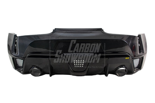 Toyota Supra MK5 A90 A91 3.0 2.0 2020 2021 2022 2023 2024 with Aftermarket Parts - Hyperion Widebody Rear Bumper & Diffuser Carbon Fiber / FRP from Robot Craftsman