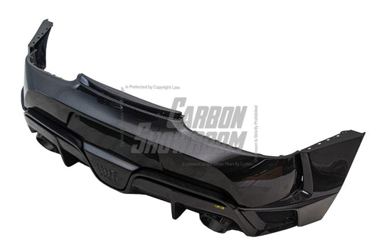 Toyota Supra MK5 A90 A91 3.0 2.0 2020 2021 2022 2023 2024 with Aftermarket Parts - Hyperion Widebody Rear Bumper & Diffuser Carbon Fiber / FRP from Robot Craftsman