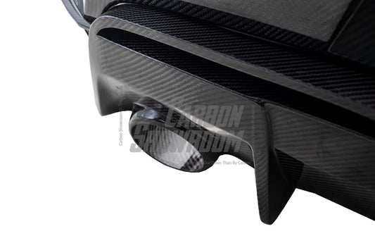 Toyota Supra MK5 A90 A91 3.0 2.0 2020 2021 2022 2023 2024 with Aftermarket Parts - Hyperion Widebody Rear Bumper & Diffuser Carbon Fiber / FRP from Robot Craftsman