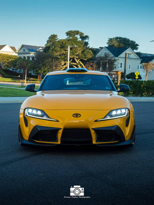 Toyota Supra MK5 A90 A91 3.0 2.0 2020 2021 2022 2023 2024 with Aftermarket Parts - Hyperion Roof Scoop Carbon Fiber / FRP from Robot Craftsman